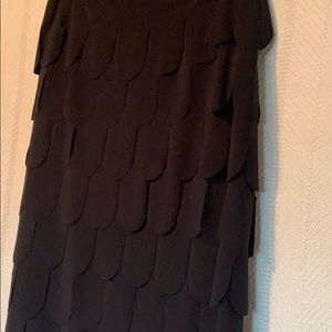 Black skirt with pedal layers